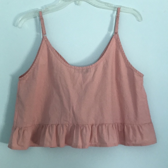 SHEIN pale pink babydoll cropped tank top, size medium - Picture 4 of 7